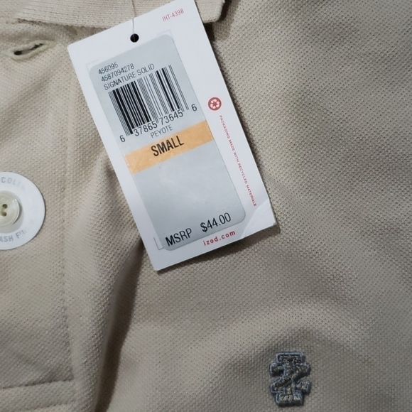 IZOD Luxury Sport Golf Preppy Country Club Office NWT Polo Shirt Mens - Picture 9 of 9